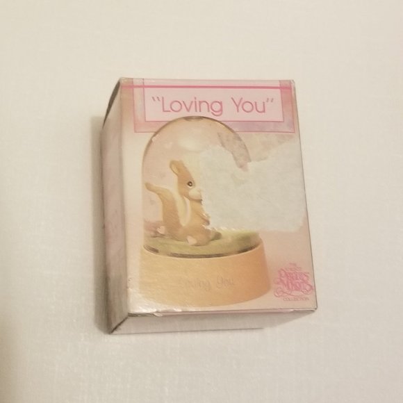 1991 Precious Moments "Loving You" Waterball, w box! - Picture 3 of 12